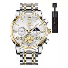 Reloj De Negocios Con Diamantes Para Hombre, Impermeable