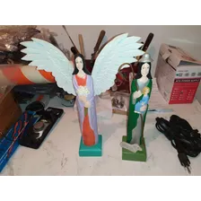 Tallas De Madera: Divina Pastora Y Angel