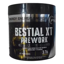 Pre Entreno Bestial Xt Pre Work 376 Gr Energia Y Fuerza Fnl Sabor Naranja Frutilla