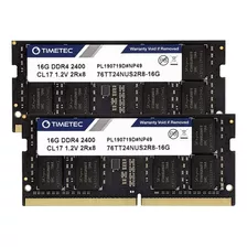 Memoria Ram Timetec, 32 Gb, -2 X 16 Gb, Ddr4, 2400 Mhz, Sod