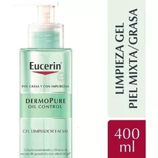 Eucerin Dermopure Oil Control Gel Limpiador Facial 400ml Tipo De Piel Grasa