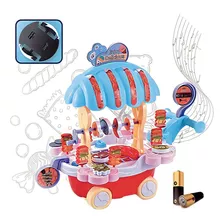 Carrito Parrillero Musical Luces Juguete Cocina Para Niñas