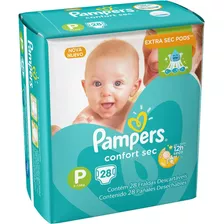 Fralda Infantil Pampers Confort Pacotão P Pc