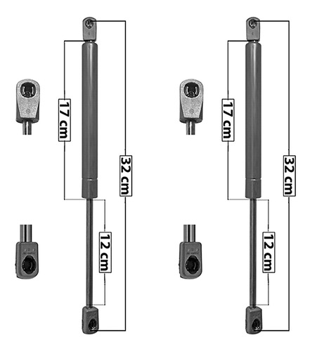 Kit-2 Amortiguadores Cofre Spart Mercury Mountaineer 02 A 07 Foto 6