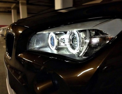 Juego Ojos De Angel Bmw Led Blanco Serie 1,3,5,6 X1 X3 X5 X6 Foto 2