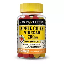 Mason Natural | Vinagre Sidra Manzana Kosher | 750mg | 60 Go