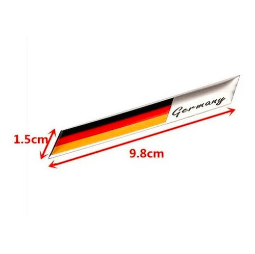 Emblema Bandera Alemania Aluminio P/ Volkswagen Audi Bmw Vw Foto 10