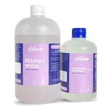 Resina Epóxi Uv+ Baixa Viscosidade C/ Endurecedor Kit 450g