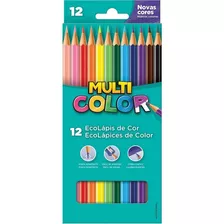 Lápis De Cor 12 Cores Multicolor Faber Castell Escolar Aulas