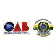 Dois Adesivos Oab E Advogada Para Uso Interno De Vidro 