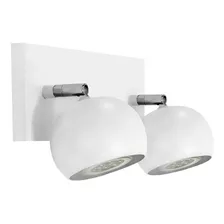 Lampara Aplique Pared Gioluce Persa 2 Luces Bocha Blanco Cromo 2890-2