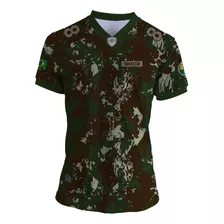 Camisa Futebol Americano Camouflage Brasil Traktor