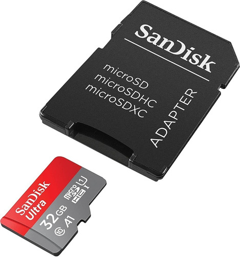 Memoria Micro Sd Sandisk 32gb Clase 10 Con Adaptador Tienda