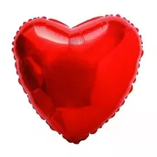 20 Balão Metalizado Coração Vermelho 18pol (45cm) +inmetro!