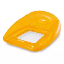 Boia Poltrona Inflável Rede Piscina Intex - Amarelo