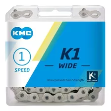 Cadena Kmc K1 Wide Silver Kool Chain Pista Fixed Bmx