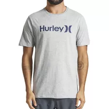 Camiseta Hurley O&o Solid Sm24 Masculina Mescla Cinza