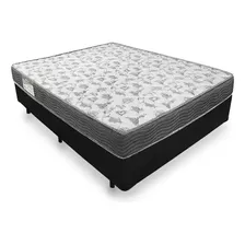 Cama Box Casal Iso 100 D33 138x188 Preto Vz - Ortobom