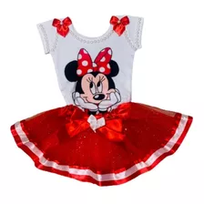 Kit Conjunto Infantil De Festa Minnie Vermelha Entrega Já