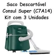 Saco Descartavel Consul Super C7a14 Kit Com 3 Peças