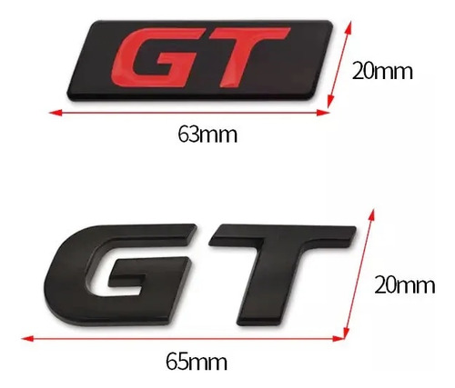 Metal Gt Insignia De Equipaje Trasero Para Compatible Con Foto 5