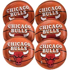 Platos Redondos De Chicago Bulls, 7 (paquete De 8) - Platos 