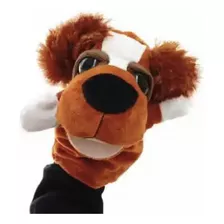 Fantoche Dog Cão Boneco Pelúcia De Mão Teatro Animais 25cm