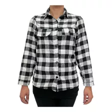 Blusa Camisa Xadrez Feminina Flanelada Pronta Entrega Manga