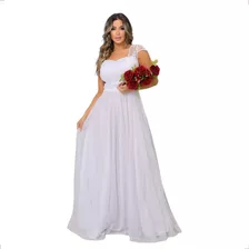 Vestido De Noiva Simples - Casamento Civil, Praia, Religioso