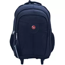 Mochila Rodinha Masculina Notebook Escolar Reforçada Cor Preto