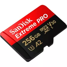 Cartão Memória Sandisk Extreme Pro Micro Sd Xc 256gb 200mb/s