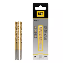 Broca Hss Metal Titanio 3.5mm (pack 3) Cat Acero-madera-pvc