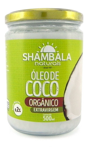 Óleo De Coco Orgânico Extra-virgem Shambala 500ml
