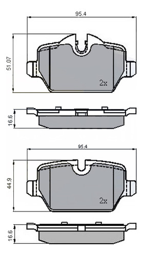 Pastillas Freno Mini Countryman 2010-2016 Trasero Foto 2