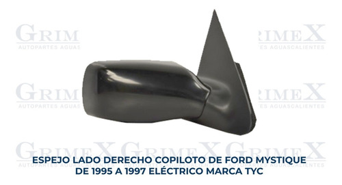 Espejo Mystique 1995-95-1996-96-1997-97 Electrico Ore Foto 10