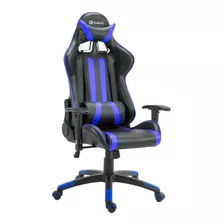 Cadeira Gamer Pro Reclinável Giratória Gallant Preto/azul