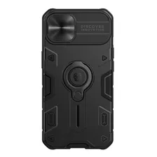 Funda Nillkin Camshield Armor - Para iPhone 13 Pro (6.1 Pulgadas), Color Negro