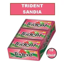 Chicle Trident Sandia Display 18 Unidades 153g