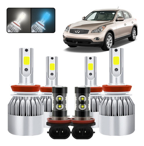 Kit Faros Auto Led 16000lm Csp Para Infiniti Luz Alta Y Baja