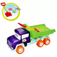 Carrinho Brinquedo Caminhão Super Truck Praia C/ Ferramentas
