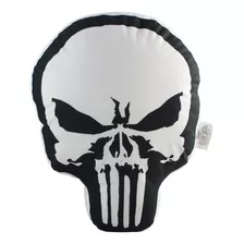 Almofada 3d Formato Justiceiro Punisher Fibra Zona Criativa Cor Estampada Desenho Do Tecido Caveira Punisher