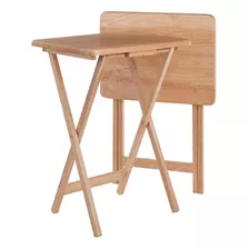 Alex 2-pc Set Tv Table, Natural