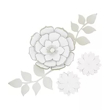 Decoraciones De Flores De Papel 3d Blancas Decoración ...