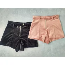 Mini Short Plush Fiesta Combustion Love Nena Teen Talle 14 