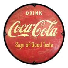 #455 - Cuadro Decorativo Vintage / Coca Cola Cartel No Chapa
