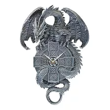 Diseño Toscano Los Timekeeper Escultural Céltico Dragon