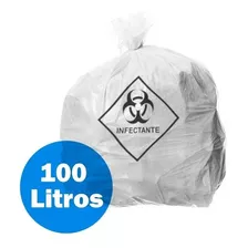 Saco De Lixo Infectante 100 Litros Reforçado - 100 Unidades