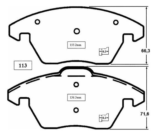 Pastillas Freno Del Para Volkswagen Beetle 2.0 2012 2017 Foto 2