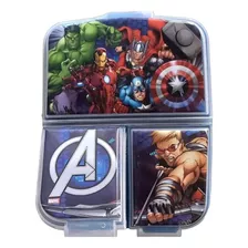 Recipiente Sandwichera Con Divisiones Avengers Vengadores Color Multicolor