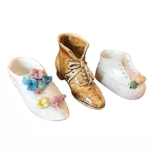 Lote Porcelana Zapatos Miniatura Colección